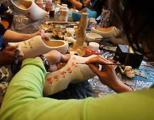 Workshop klompen schilderen