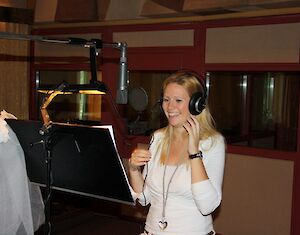 Song opnemen in professionele platenstudio