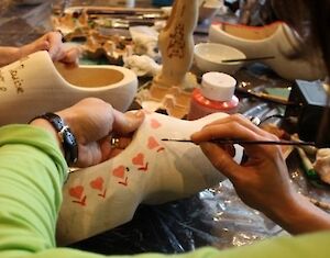 Klompen schilderen Arrangement